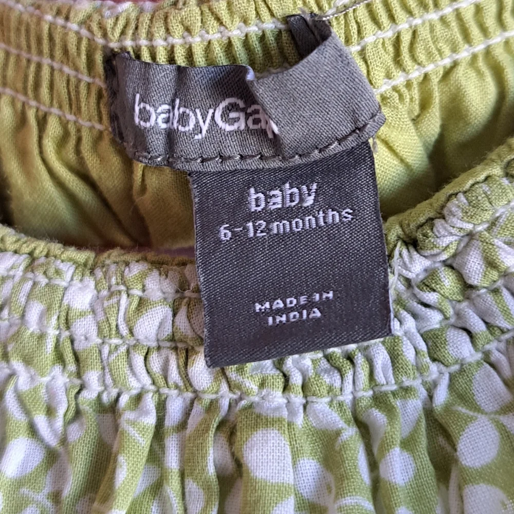 Baby Gap Girls Green Floral Jumpsuit Size 6 Months